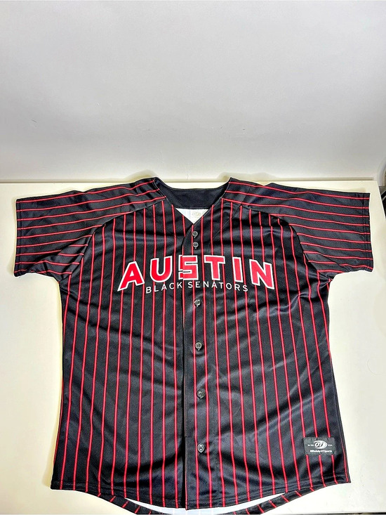 Ot Sports Other - OT Sports Austin Black Senators Negro Leagues Baseball Jersey Black & Red Large